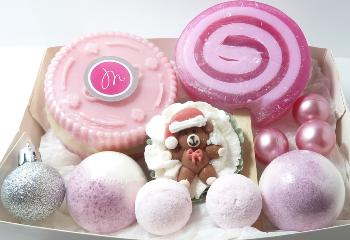 Coffret de bain Rose Girly