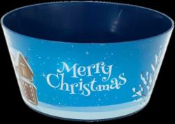 Corbeille de Noël Bleu Givré