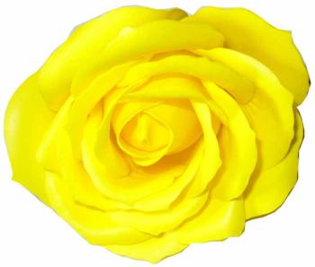 Grande Rose de savon Jaune